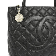 CHANEL 2000 MEDALLION TOTE BAG CAVIAR LEATHER REF6532179