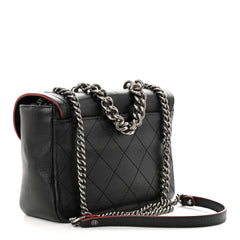 CHANEL GRAINED CALFSKIN ARCHI CHIC FLAP BLACK REF1418514