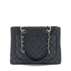 CHANEL GRAND SHOPPING TOTE GST CAVIAR BLACK SHW REF