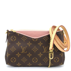 LOUIS VUITTON MONOGRAM PALLAS CLUTCH PINK REF CA0198