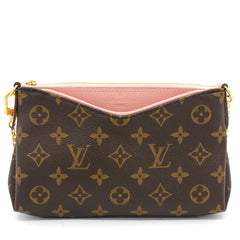 LOUIS VUITTON MONOGRAM PALLAS CLUTCH PINK REF CA0198