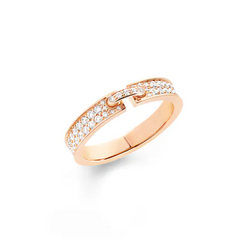 CHAUMET LIENS ÉVIDENCE RING ROSE GOLD DIAMOND 4 MM REF083605