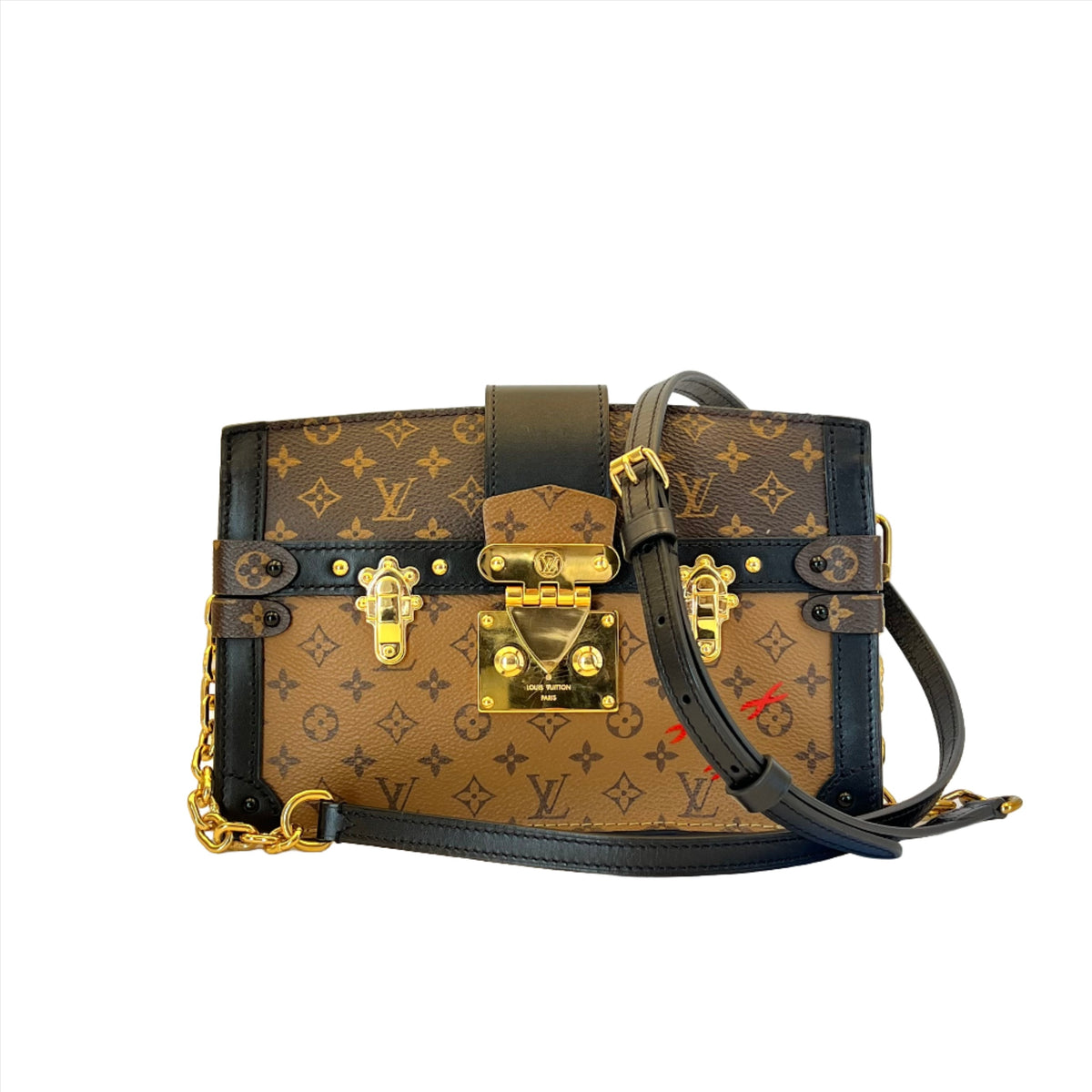 LOUIS VUITTON TRUNK CLUTCH MONOGRAM REVERSE REF M43596