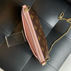 LOUIS VUITTON MONOGRAM PALLAS CLUTCH PINK REF CA0198