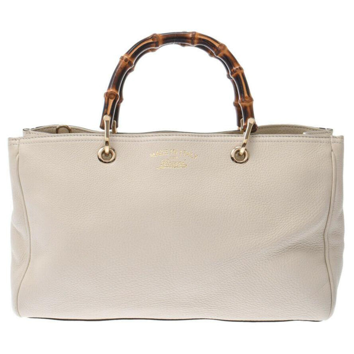 GUCCI BAMBOO SHOPPER LEATHER TOTE BAG